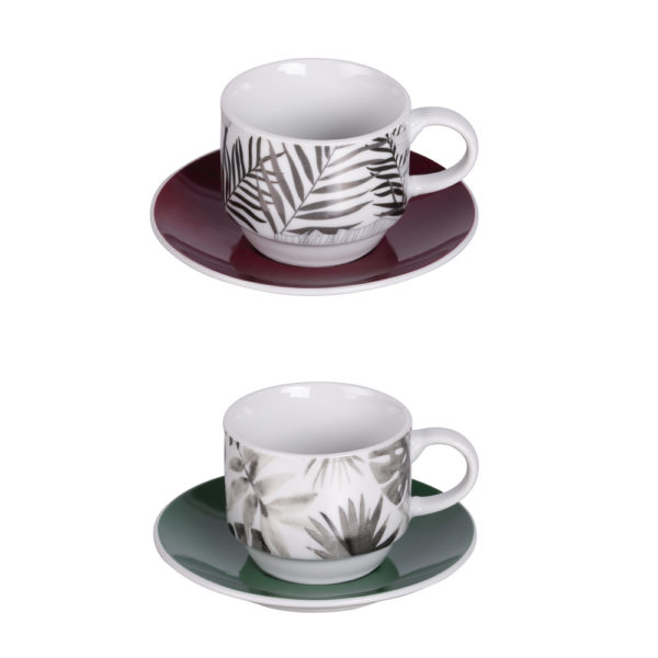 Tasse à café 9cl Coffret Tour de 6 Palmier Table Passion – Image 2