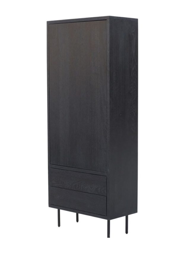 Armoire 1 Porte Noir Tucson My Home Collection