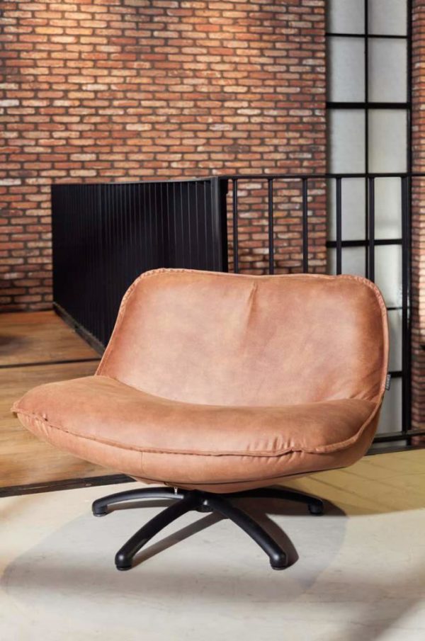 Fauteuil Cuir Cognac Forli – Image 2