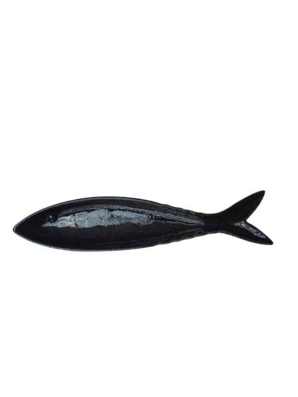 Plat poisson bleu nuit