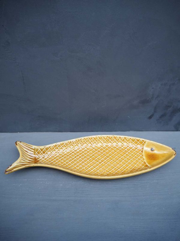 Plat poisson relief jaune Chehoma – Image 2