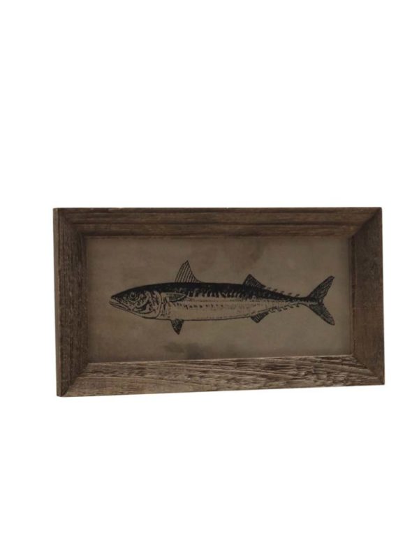 tableau sardine 2 - Tableau gravure poisson Chehoma