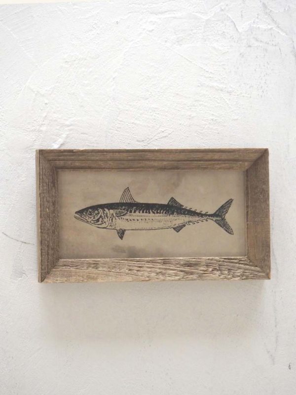 tableau sardine - Tableau gravure poisson Chehoma