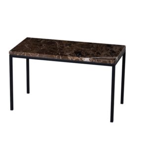 Table basse WESTFORD marbre marron 60cm - Nouveaux produits