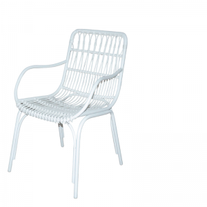 chaise palm beach city accoudoirs blanc - Chaise à accoudoirs blanc Palm Beach City
