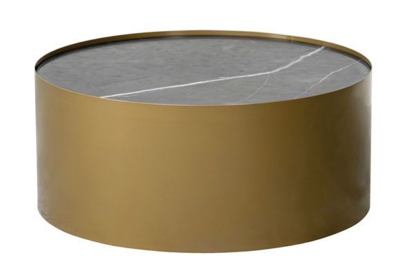 Table Basse ronde marbre noir Virginia – Image 4