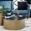 Table Basse ronde marbre noir Virginia – Image 2