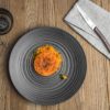 Assiette Noire Moon 27 cm Lot de 6 – Image 2