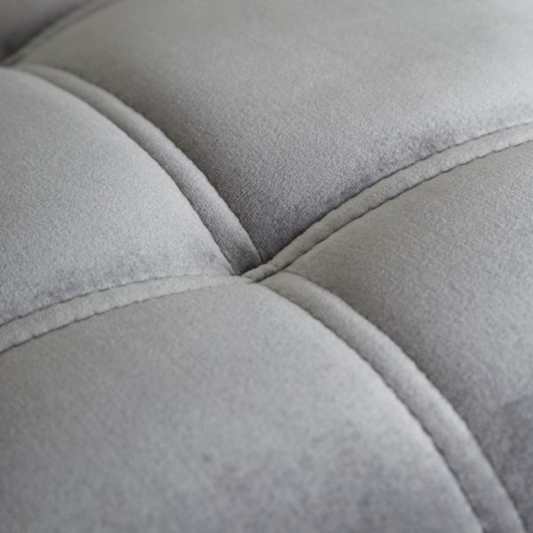 Fauteuil velours Gris Astral – Image 6