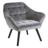 Fauteuil velours Gris Astral