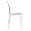 Chaise pvc blanc Saturne - Lot de 4 – Image 4