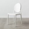 Chaise pvc blanc Saturne - Lot de 4