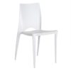 Chaise Pvc blanc Line-Lot de 4 – Image 2