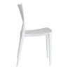 Chaise Pvc blanc Line-Lot de 4 – Image 4