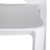 Chaise Pvc blanc Line-Lot de 4 – Image 6