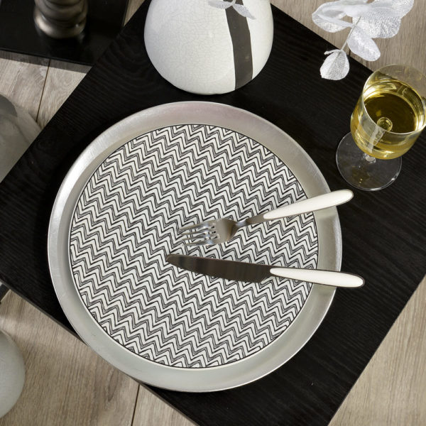 Assiettes plates Zig Zag Lot de 6 – Image 3