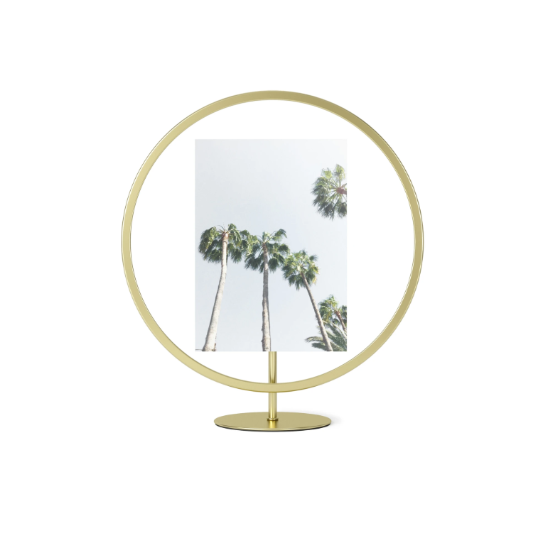 Cadre photo Infinity rond doré M Umbra - My Home Collection