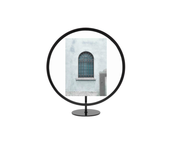Cadre photo Umbra Infinity rond noir M