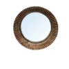 Miroir sorcière convexe 23cm doré vieilli