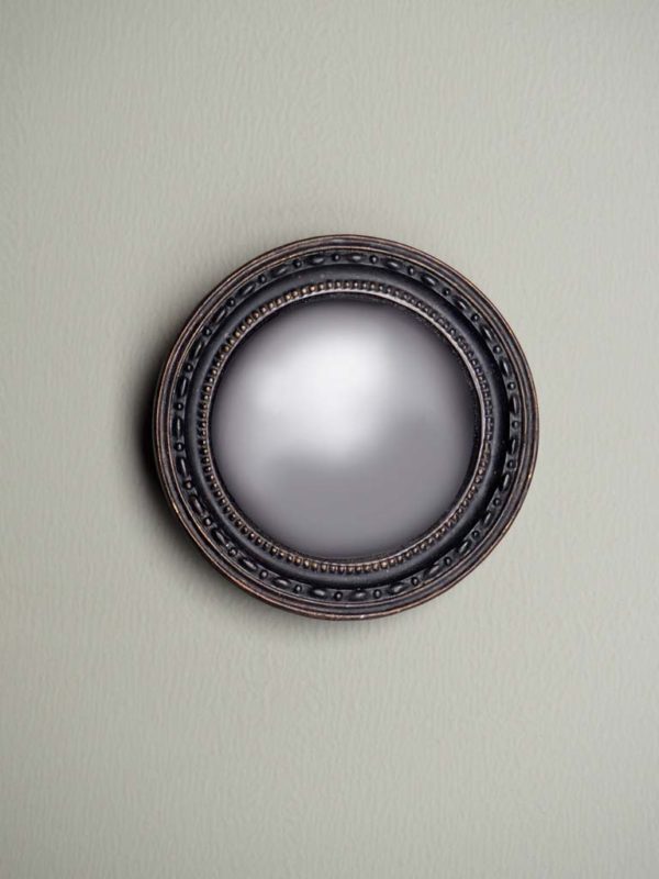 miroir sorcière convexe 95cm 2 1 - Miroir sorcière convexe 19cm noir et argenté