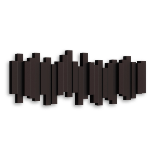 sticks multi hook noir - Patère Sticks noir UMBRA 5 crochets