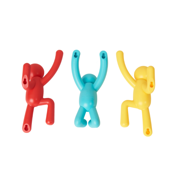 buddy hook multicolore 5 - Crochets muraux Buddy multicolore UMBRA lot de 3