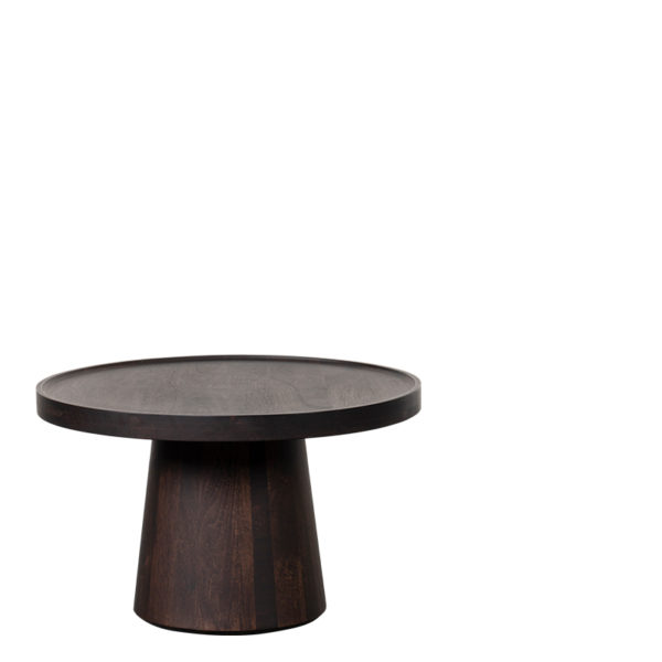 Table basse durham 66 noyer - Table basse ronde manguier noyer Durham