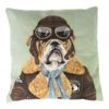 Coussin Gobelin Bouledogue Pilote