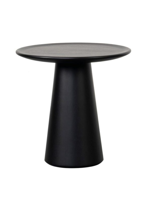 table basse daytona noir 46 - Table basse ronde manguier noir Daytona