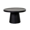 Table basse ronde en manguier noir Durham