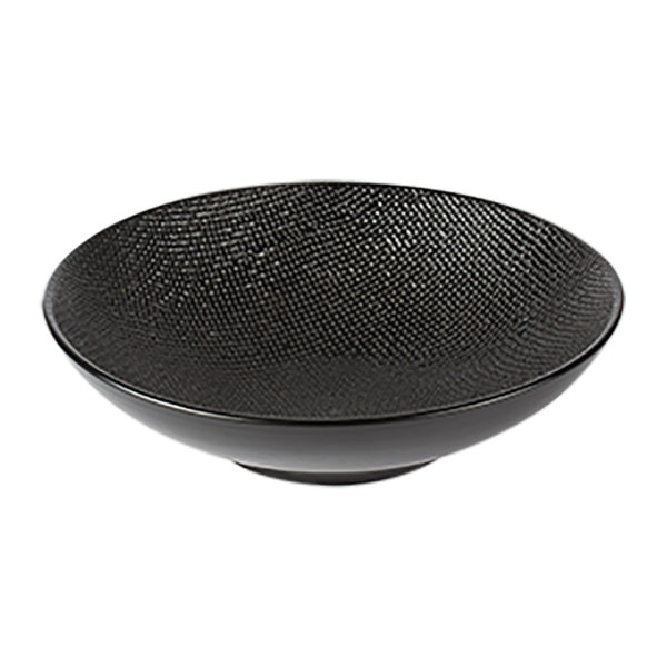 Assiette Creuse Vésuvio Noir 19cm Lot de 6