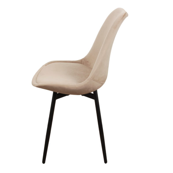 871974353762 5 - Chaise velours sable Leaf - Lot