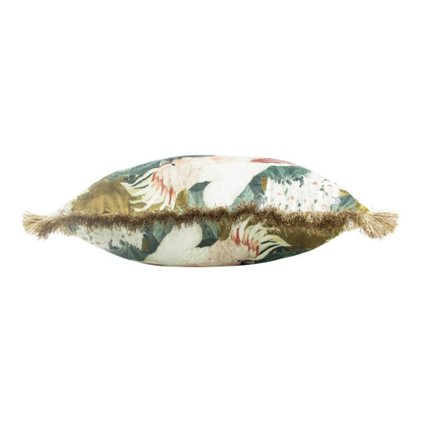 Coussin Cacatoes velours – Image 2