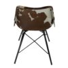 Chaise peau de vache marron. Lot de 2. – Image 3