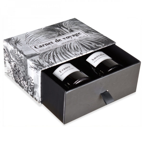 Coffret de 2 bougies Carnet de voyage 2 - Coffret de 2 bougies parfumées Carnet de voyage 1