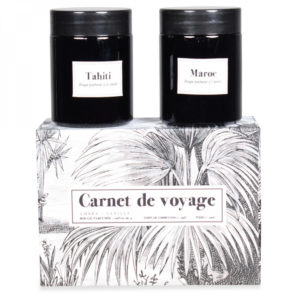 Coffret de 2 bougies Carnet de voyage AMBRE 1 - Meilleures ventes