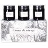 Coffret de 3 bougies parfumées Carnet de voyage