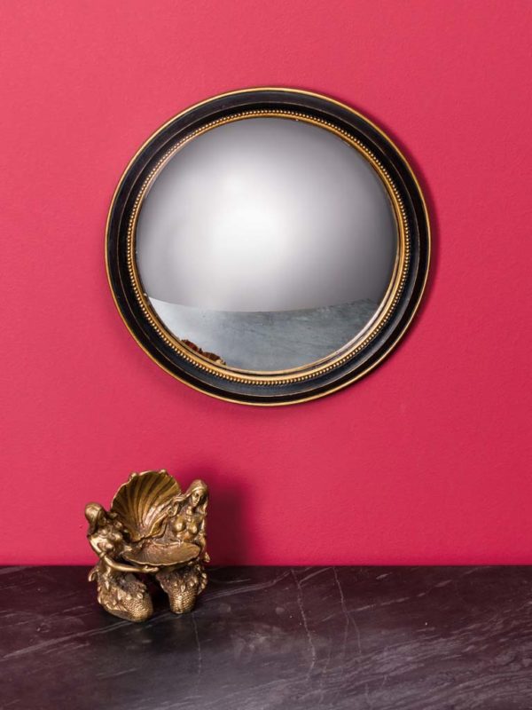 Miroir convexe 23cm bord or Chehoma – Image 3