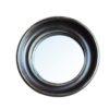 Miroir convexe 26cm bord noir et or antique