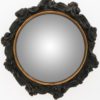 Miroir sorcière convexe Volutes Noires