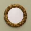 Miroir rond palmes d'or Chehoma – Image 2