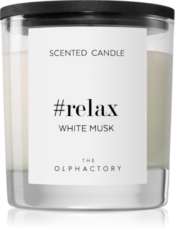 ambientair olphactory black design white musk bougie parfumee - Bougie Parfumée Relax White Musk Ambientair