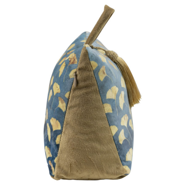 Cale-porte Velours bleu Ginko – Image 3