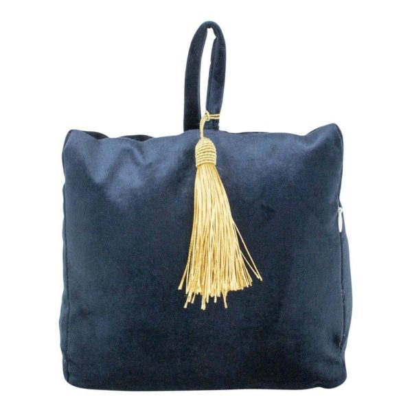 Cale-porte Velours Marine