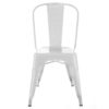 Chaise Dallas Métal Blanc lot de 4 – Image 2