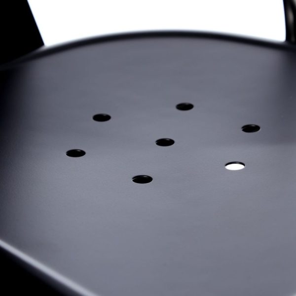 Chaise Métal Noir Dallas Lot de 4 – Image 5