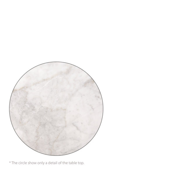 CLINTON PLATEAU DE TABLE EN MARBRE BLANC - Plateau de table marbre blanc
