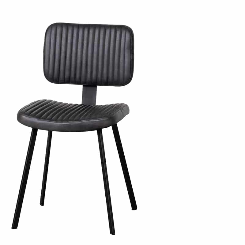 Chaise indiana black - Chaise cuir vert Indiana - Lot de 2 Chaise cuir vert Indiana - Lot de 2 – Image 4