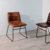 Chaise Brun Madrid Lot de 2 – Image 8