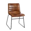 Chaise Brun Madrid Lot de 2